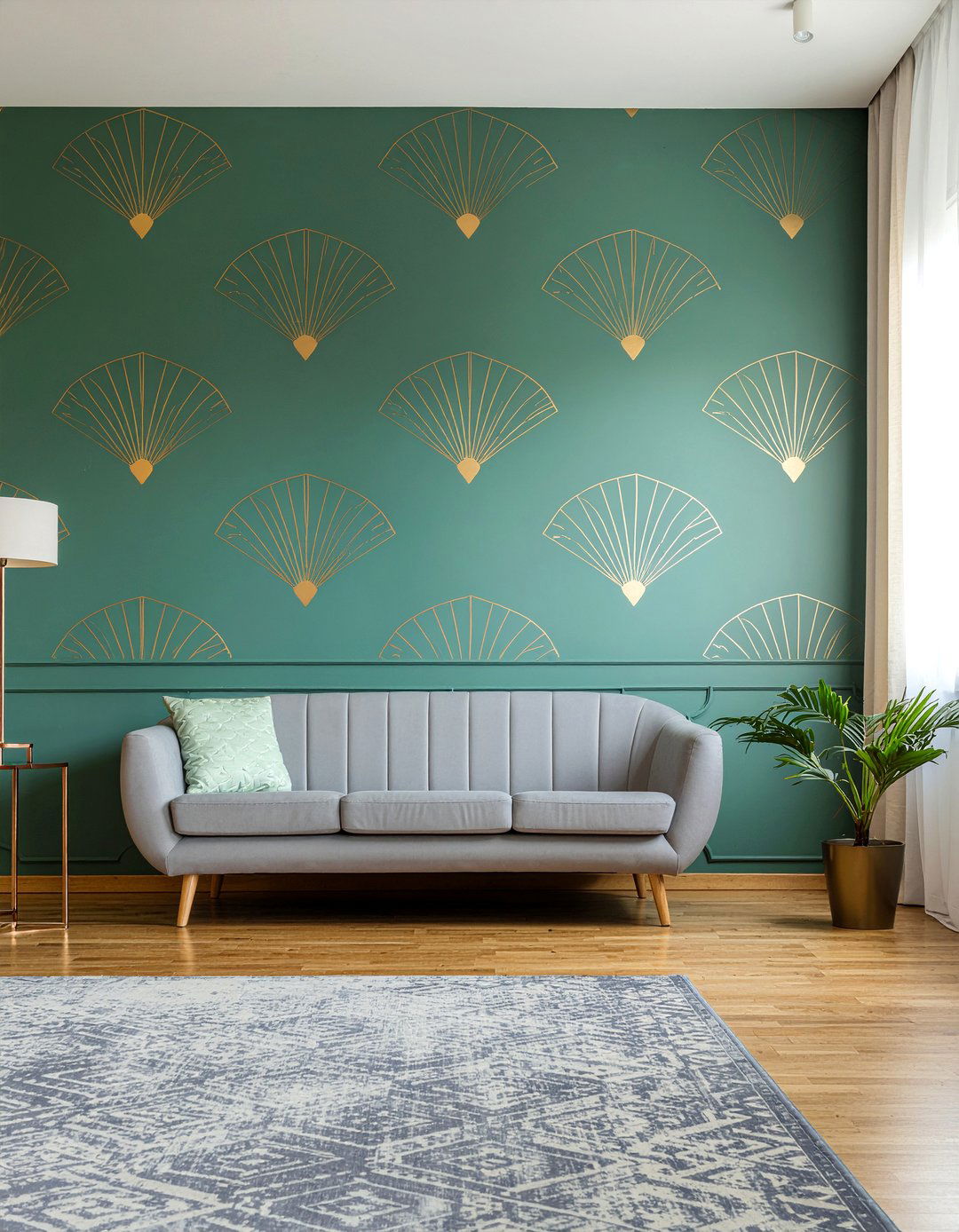 Art deco wallpaper - 30 living room bold wallpapers