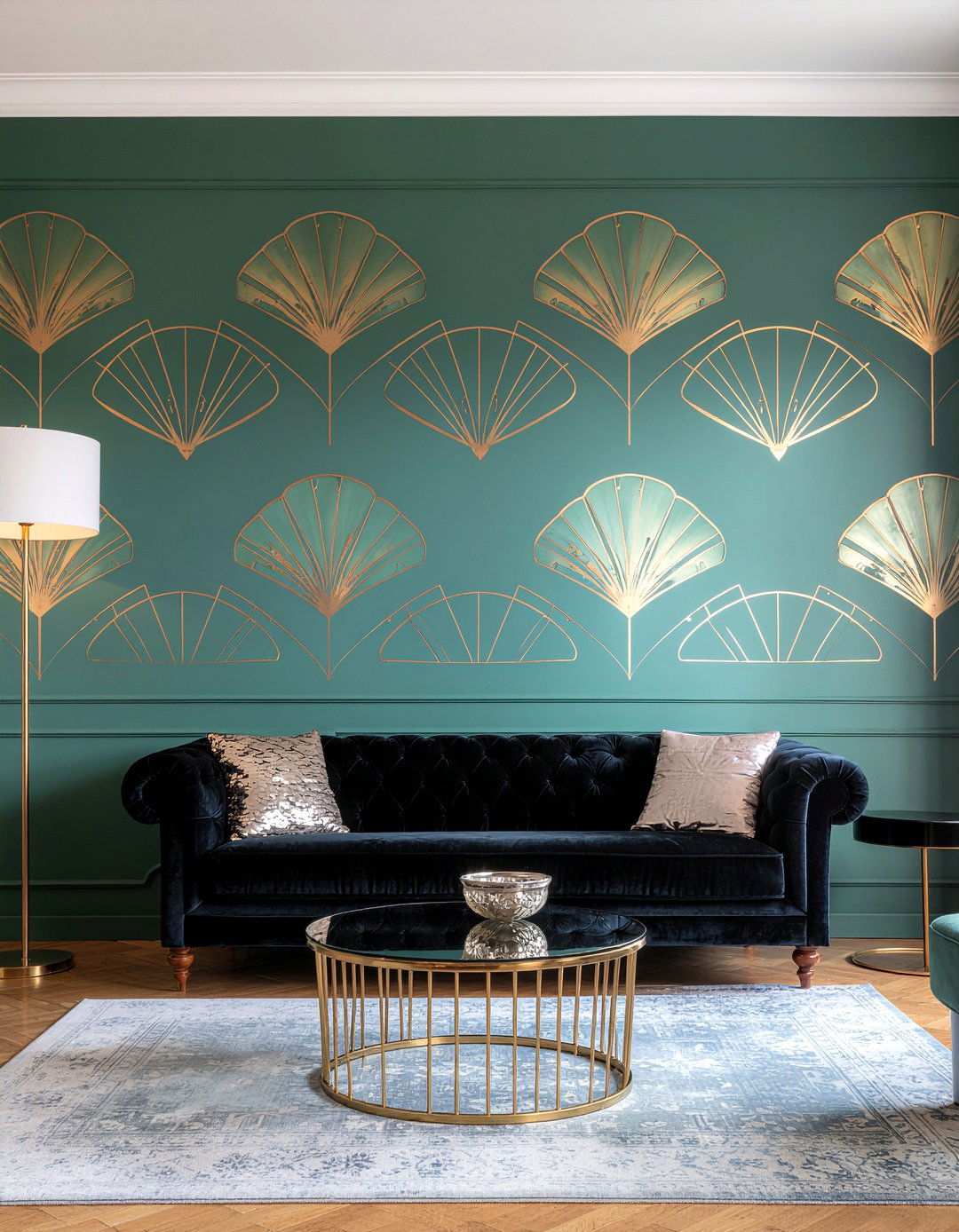 Art deco wallpaper - 30 living room modern wallpapers