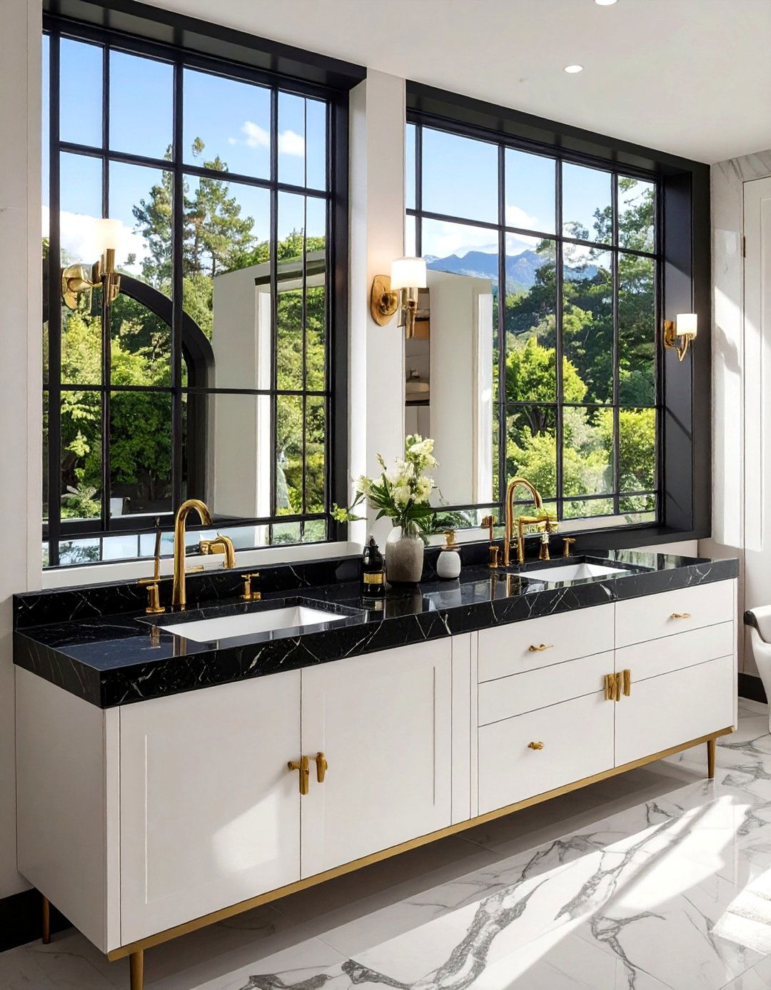 Art deco window film - 30 bathroom window film ideas