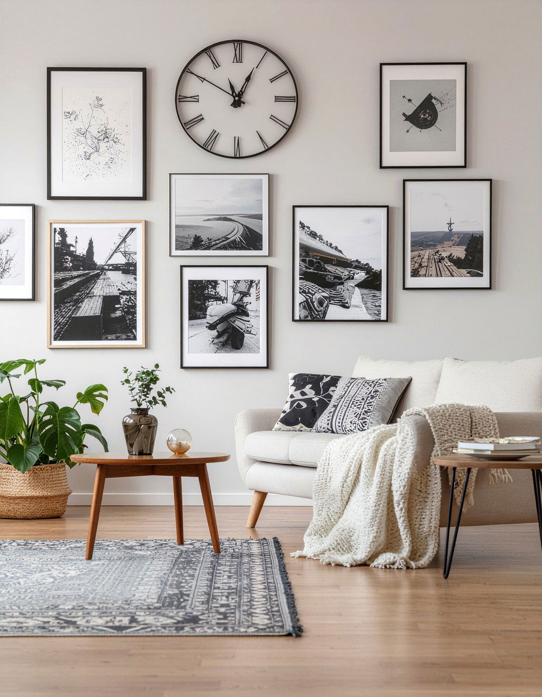 Art gallery wall - 30 teen hangout living room ideas