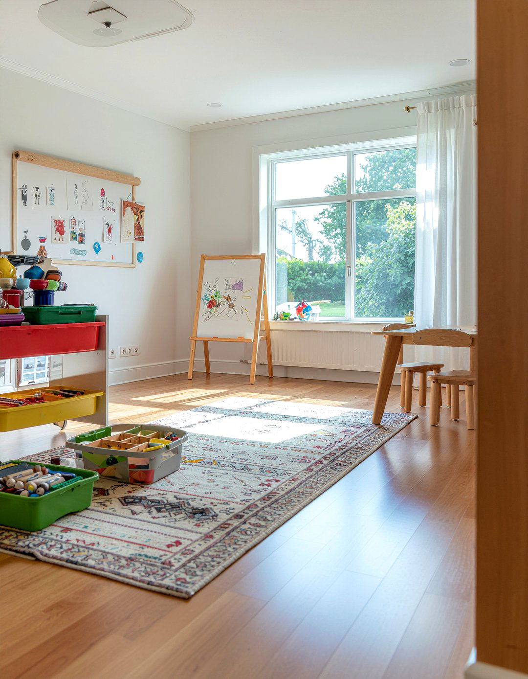 Art station in dining room - 30 dining room playroom combo ideas