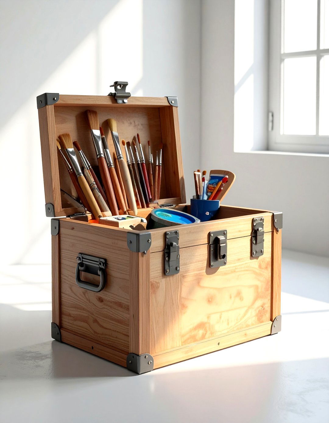 Art supply box - 30 keepsake box ideas