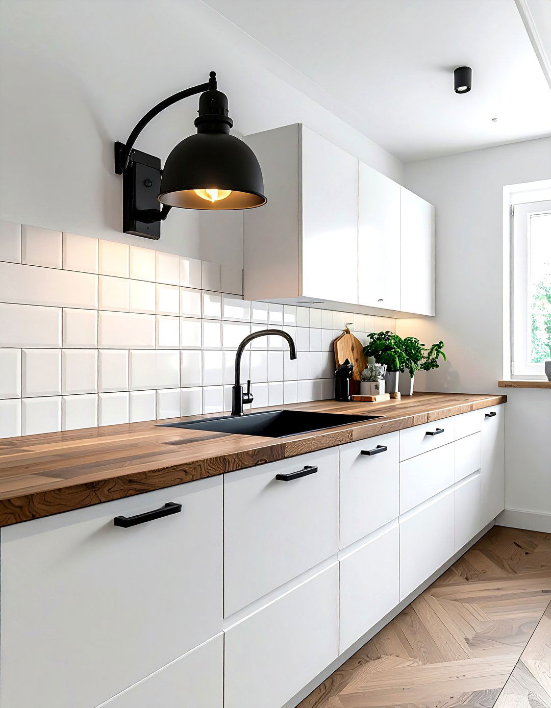 Articulating kitchen wall sconce - 30 kitchen lamp ideas