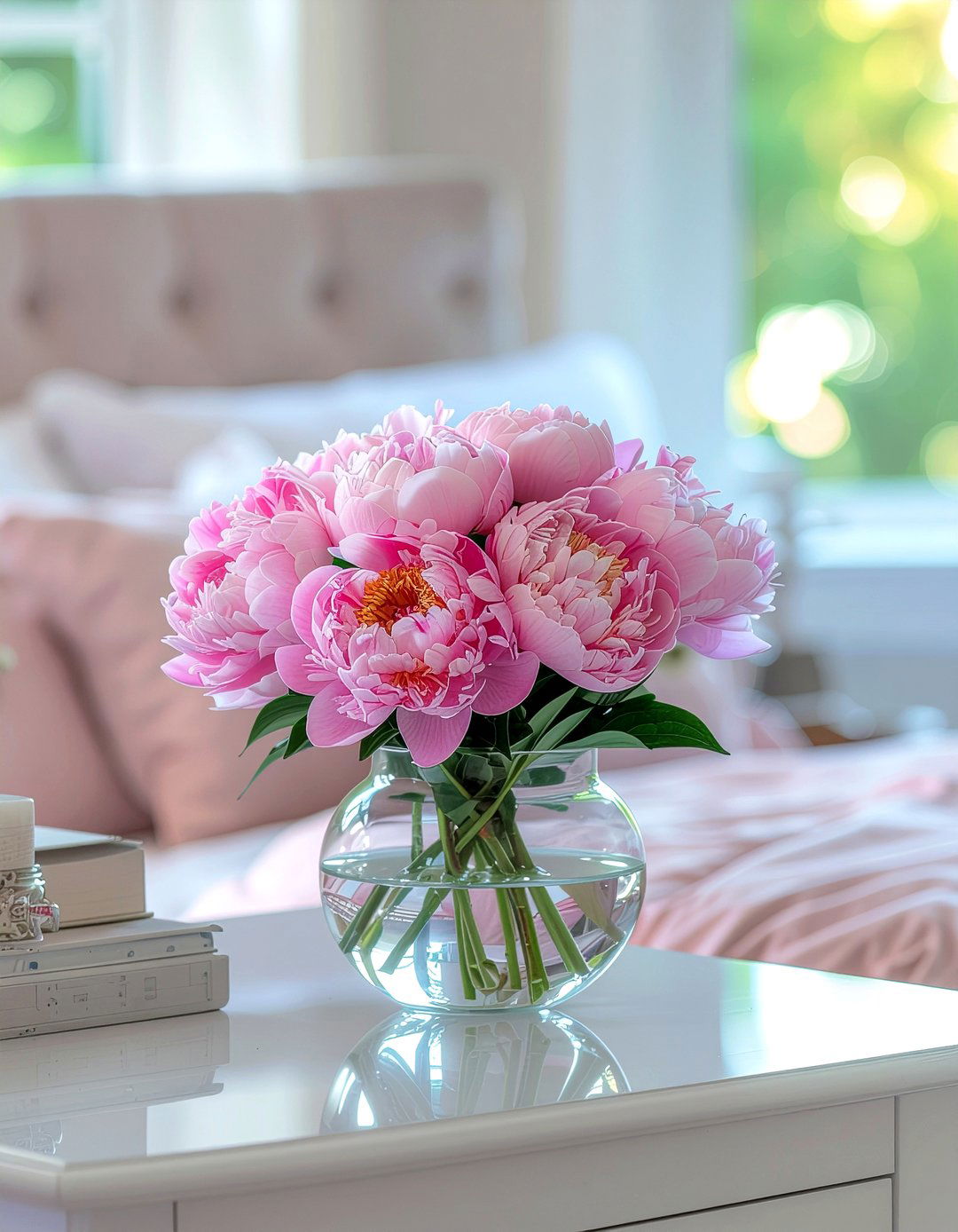Artificial peony bouquet - 30 faux plant ideas