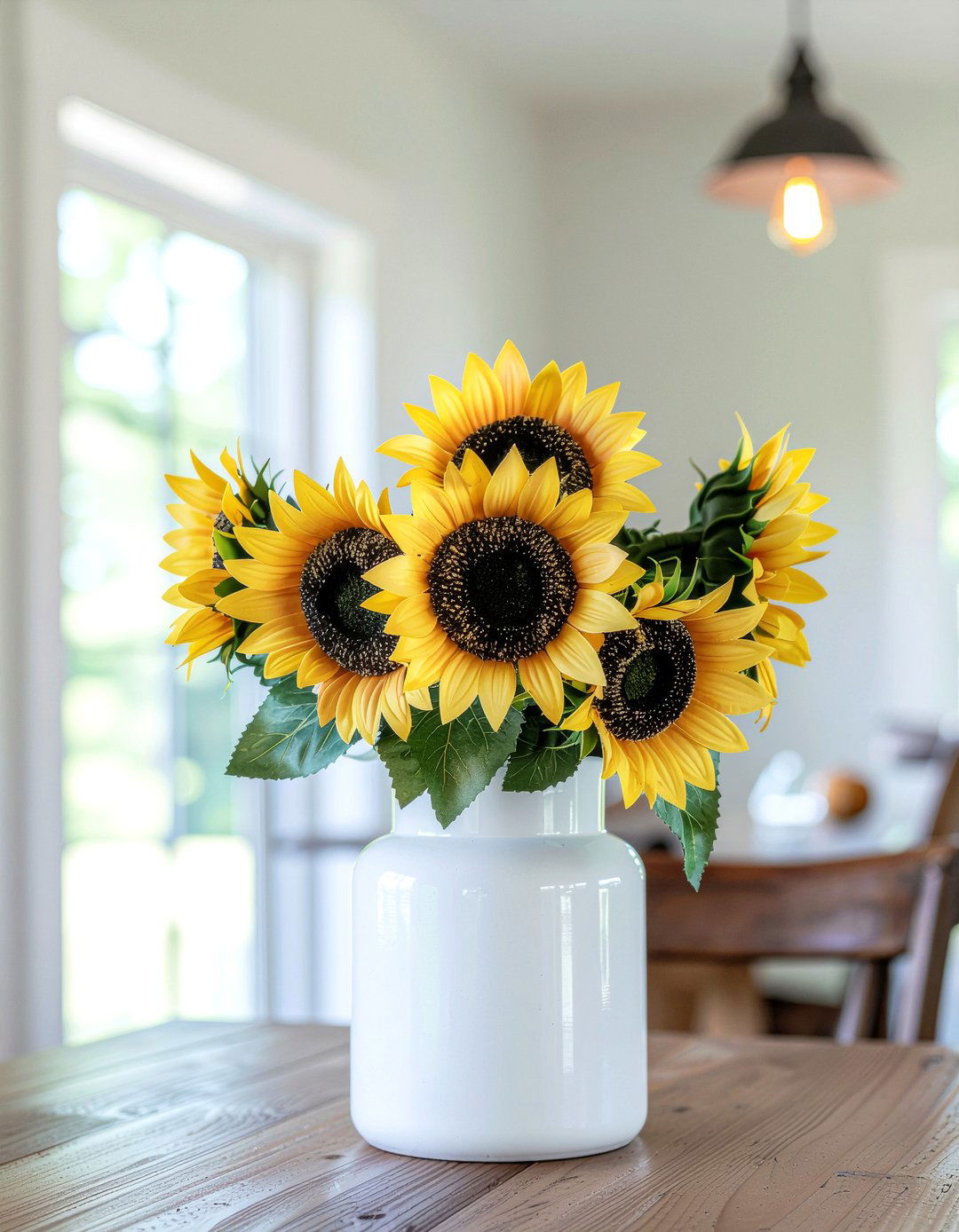 Artificial sunflower farmhouse decor - 30 faux flower ideas