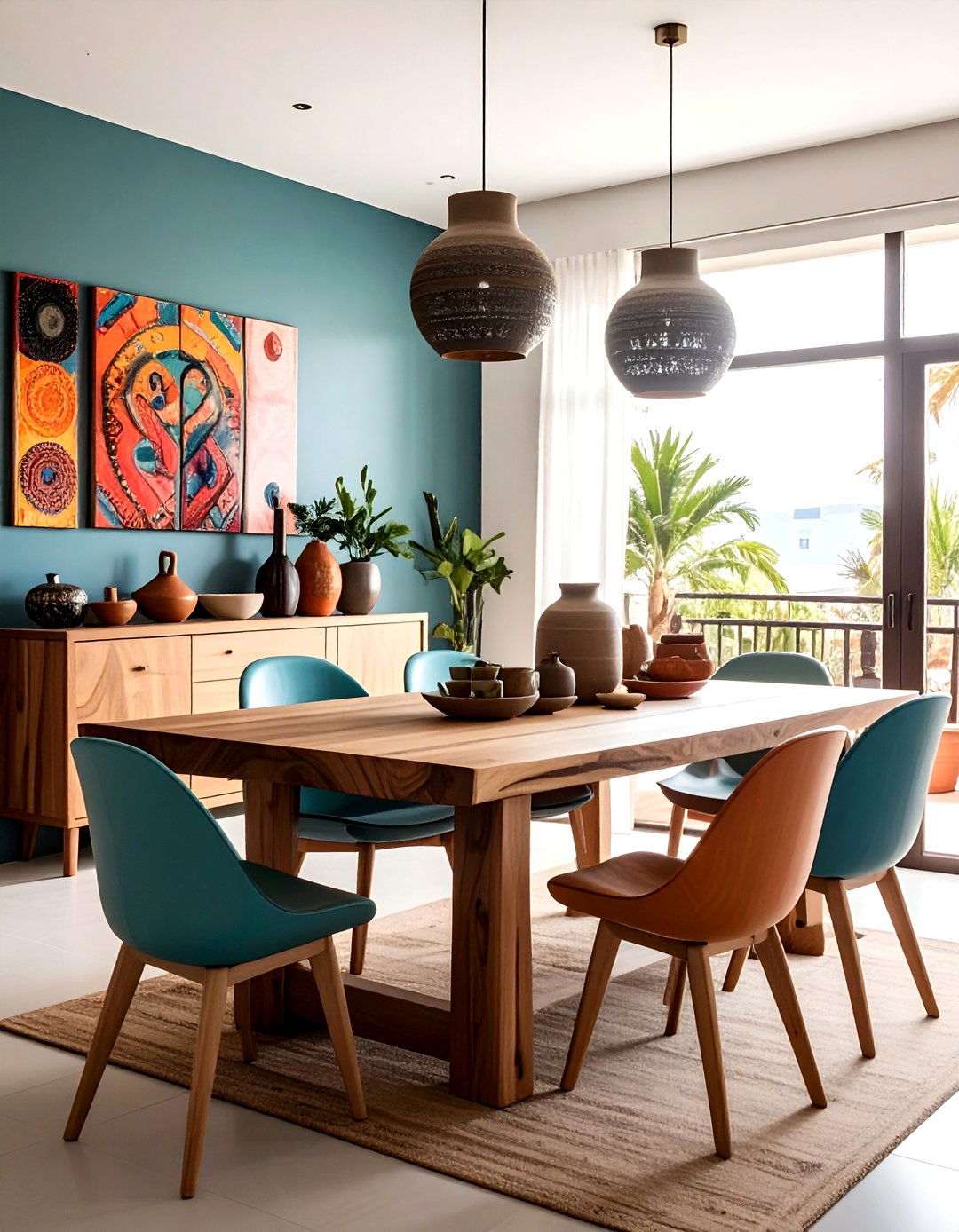 Artistic Brazilian Dining Space - 30 Brazilian dining room ideas