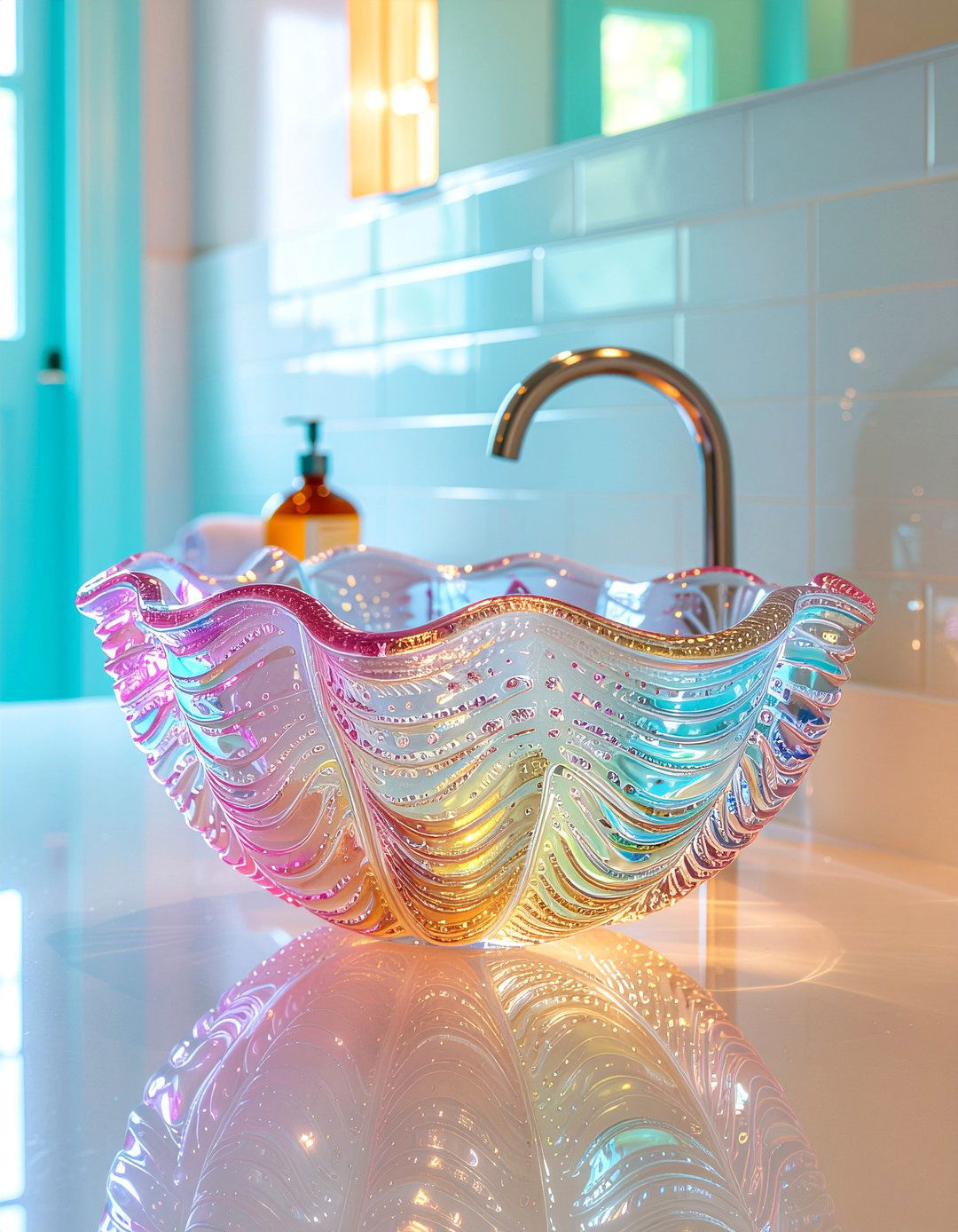 Artistic glass sink - 30 glass sink ideas