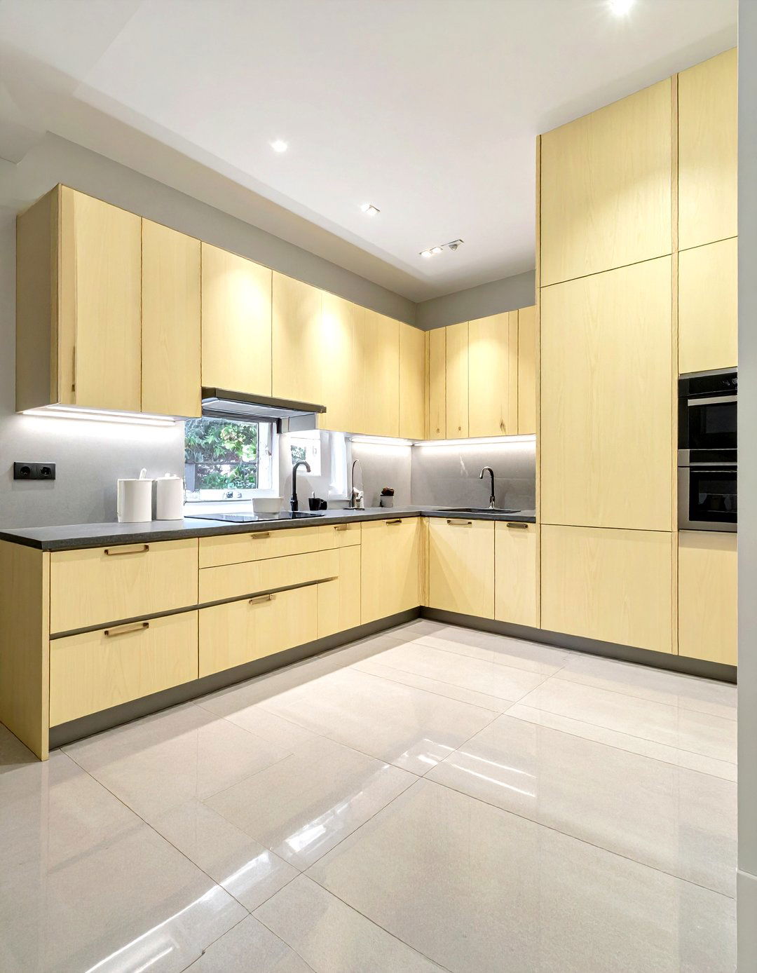 Ash Wood Cabinets - 30 light wood kitchen ideas