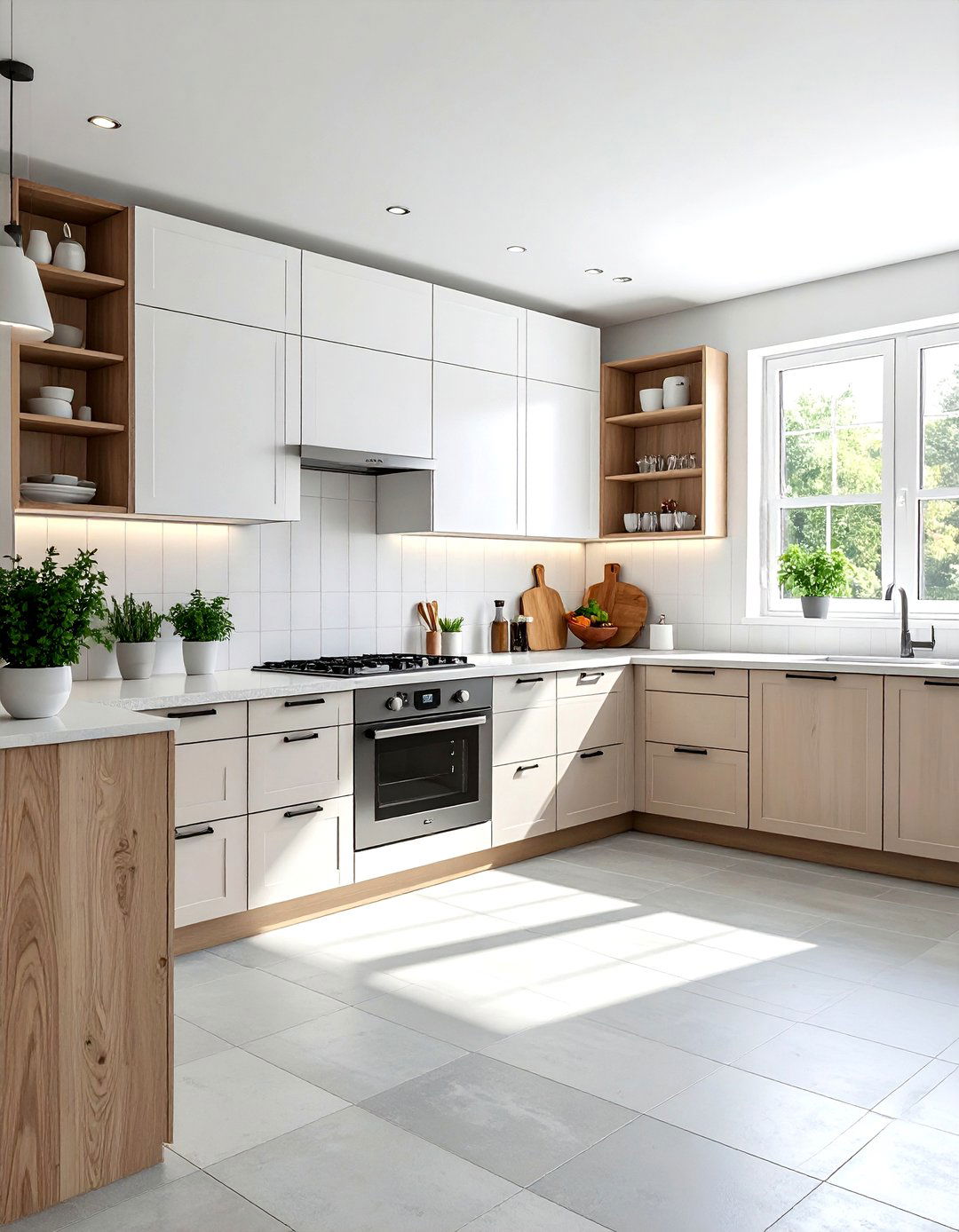 Ash Wood Kitchen Cabinets - 30 neutral color scheme ideas