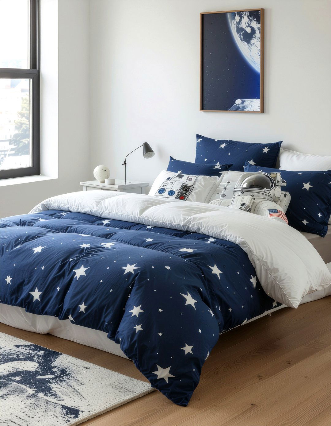 Astronaut Bedding Set - 30 solar system bedroom ideas