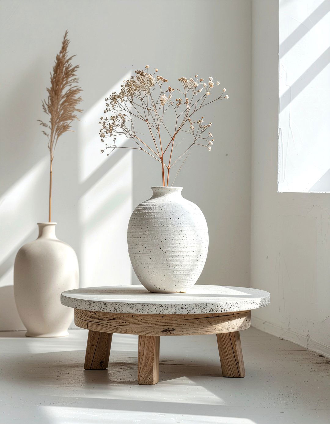 Asymmetric Ceramic Vase - 30 empty vase decor ideas