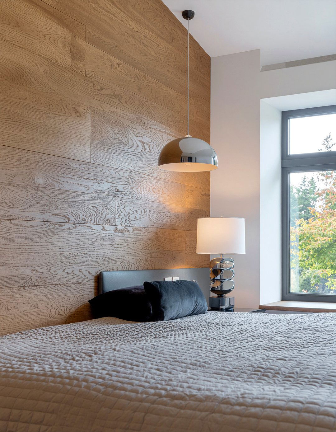 Asymmetrical bedroom lighting - 30 oddly shaped bedroom ideas