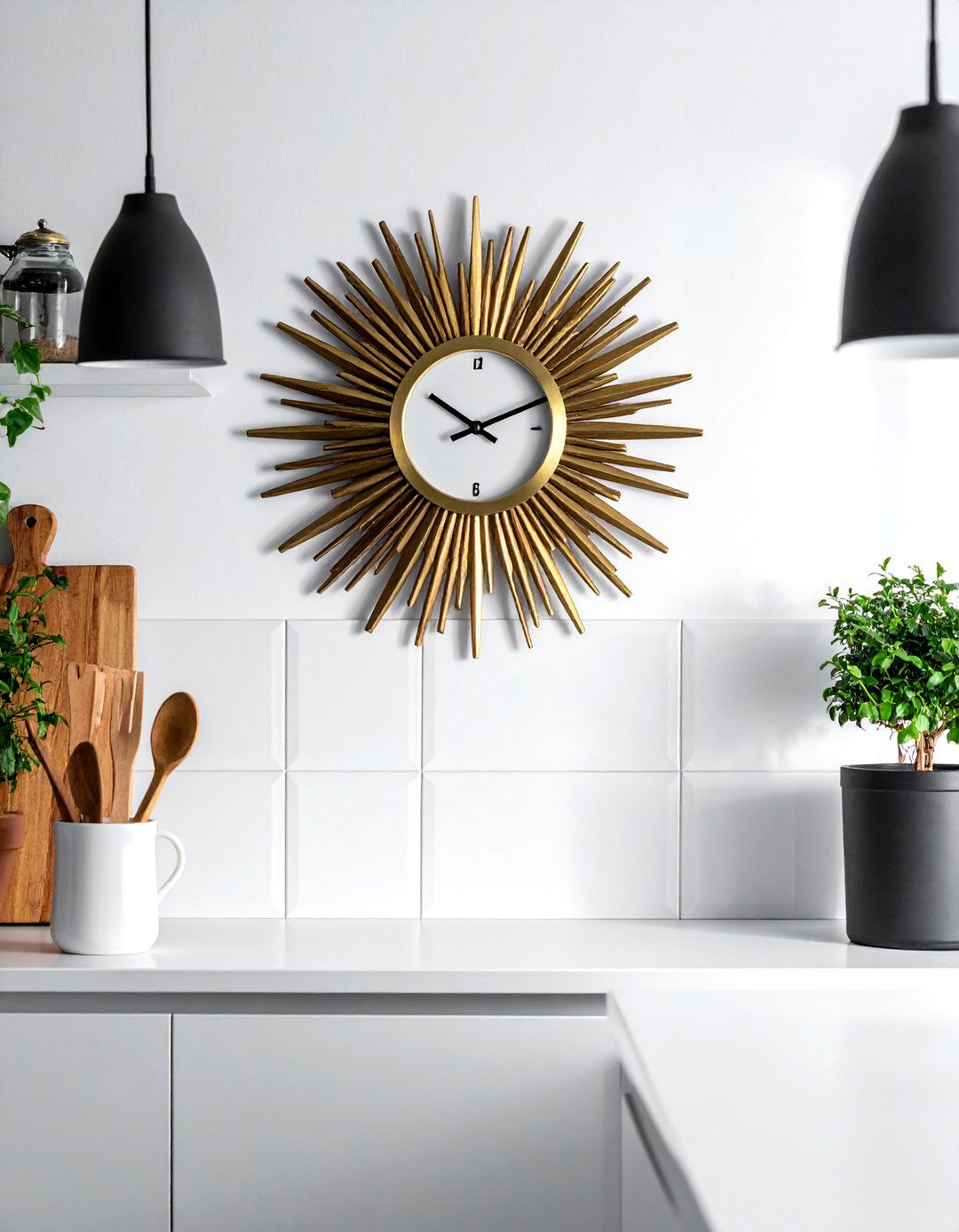 Atomic Starburst Wall Clock - 30 Palm Springs decor ideas
