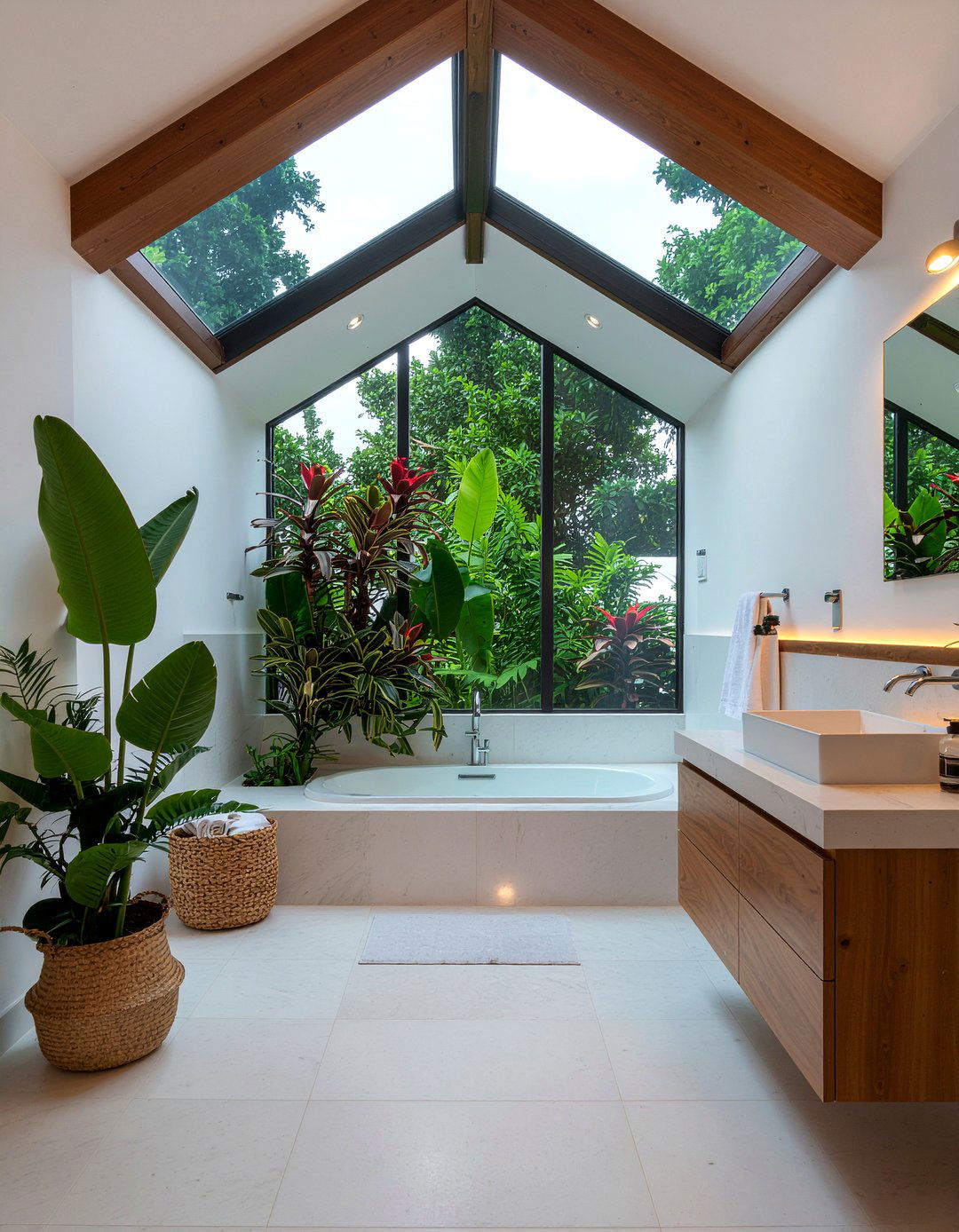 Atrium Bathroom - 30 bathroom natural light ideas