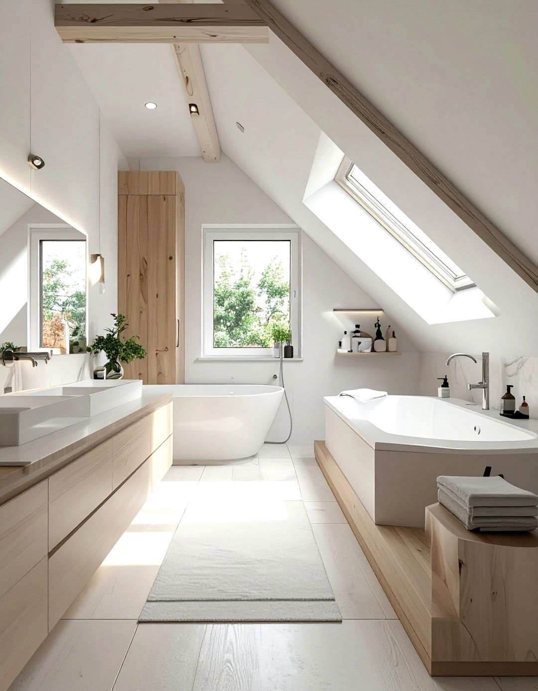 Attic Bathroom Furniture Placement - 30 bathroom furniture placement