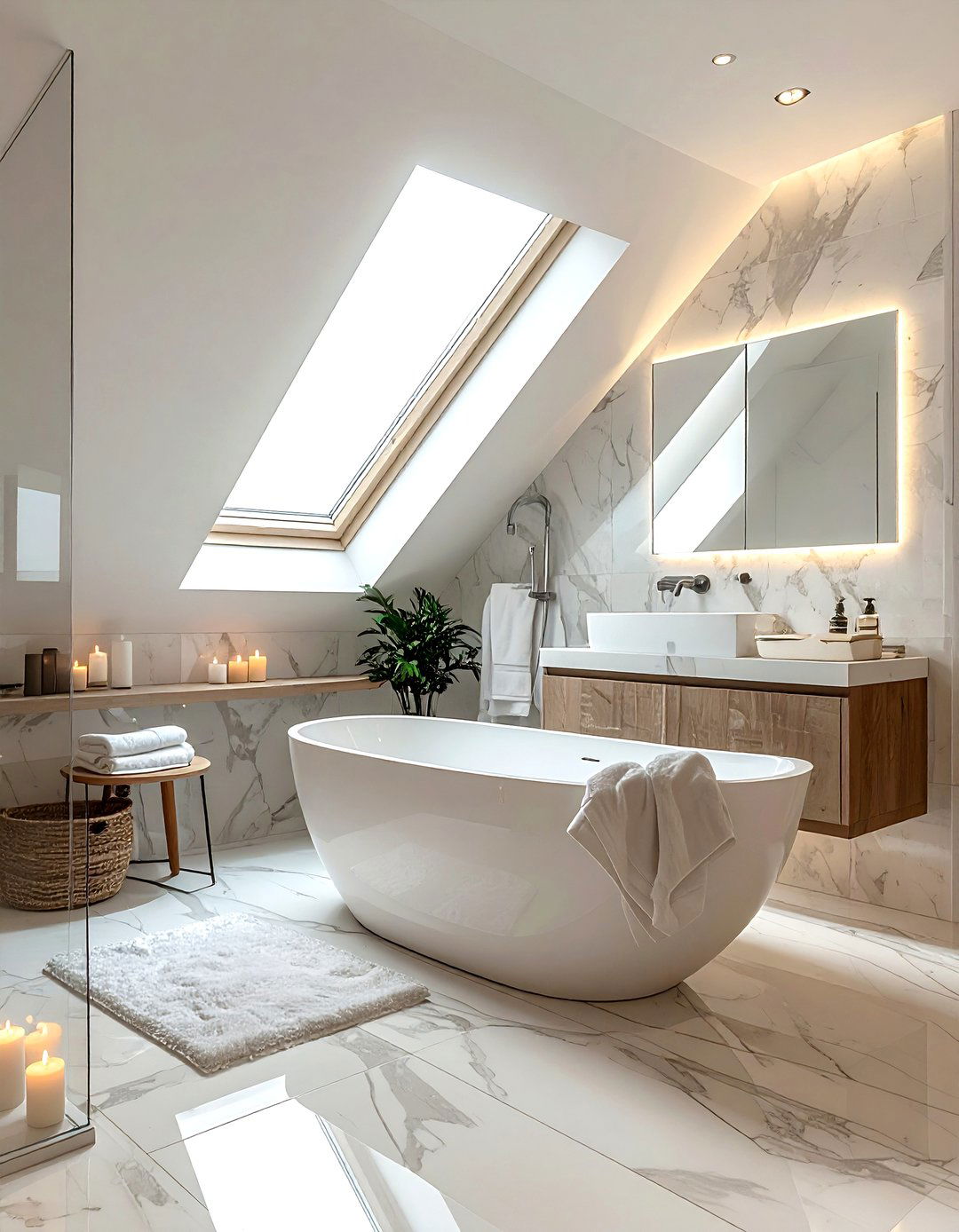 Attic Bathroom - 30 attic decor ideas