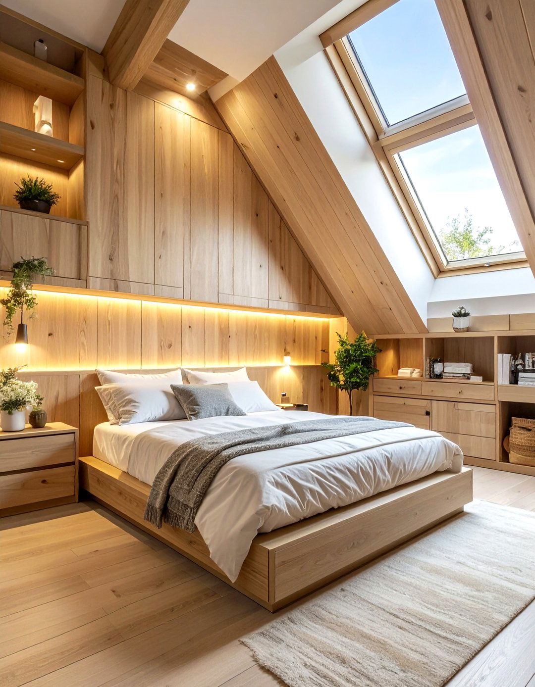 Attic Bedroom Built Ins - 30 bedroom built-in storage ideas
