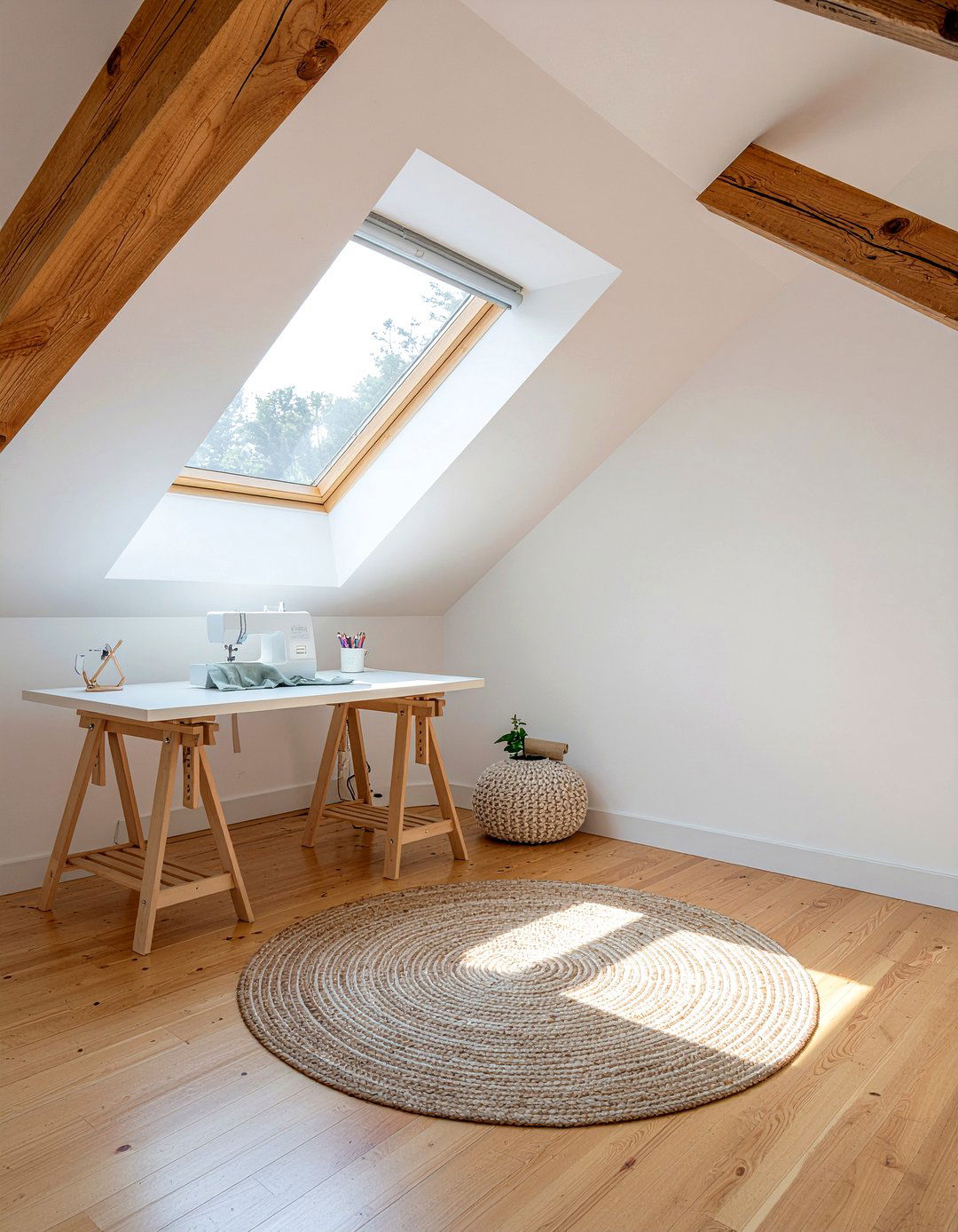 Attic Bedroom Sewing Area - 30 bedroom sewing nook ideas