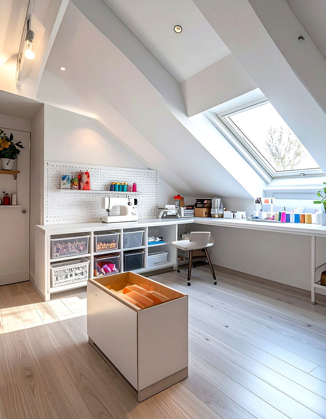 Attic Craft Room - 30 attic decor ideas