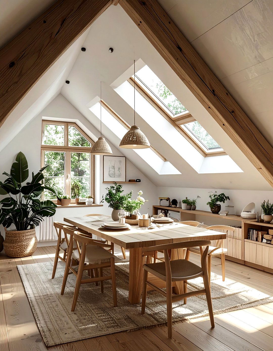 Attic Dining Room - 30 dining room renovation ideas