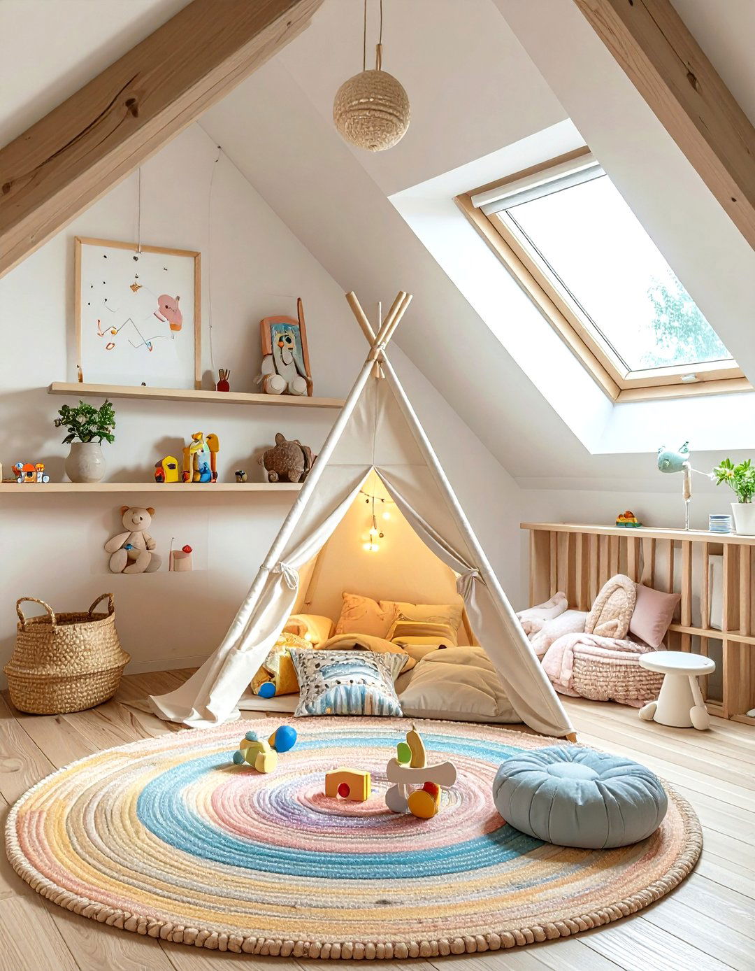 Attic Kids Play Area - 30 attic decor ideas