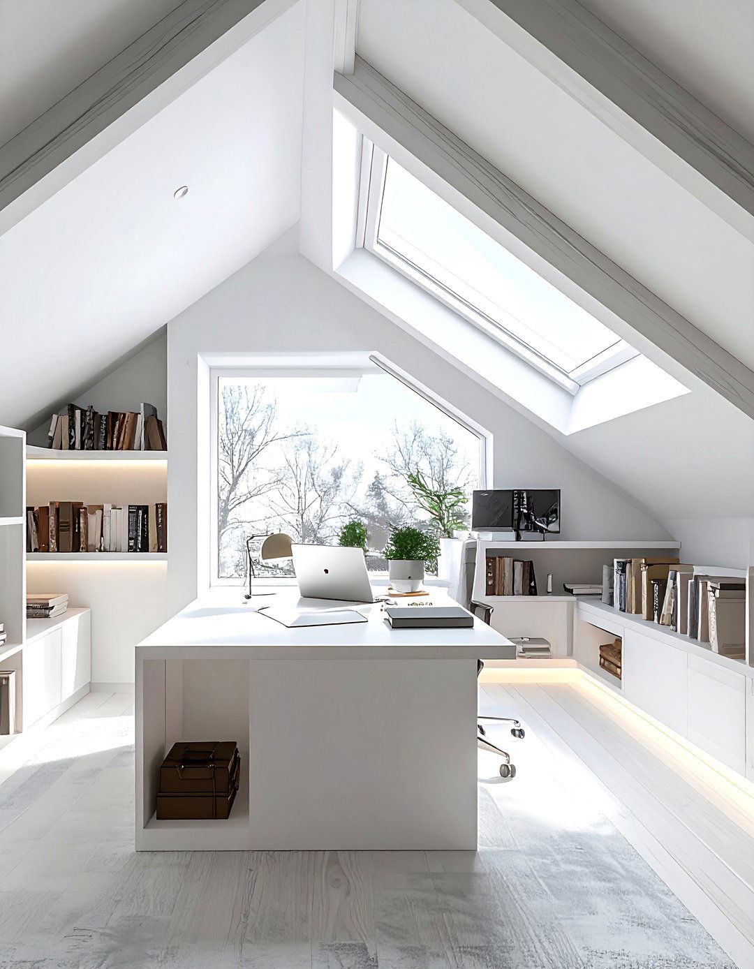 Attic Office - 30 inspiring office ideas