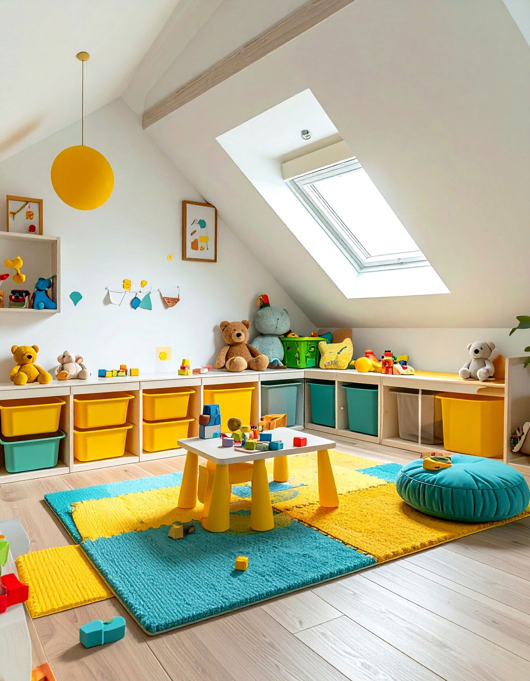 Attic Playroom - 30 attic decor ideas