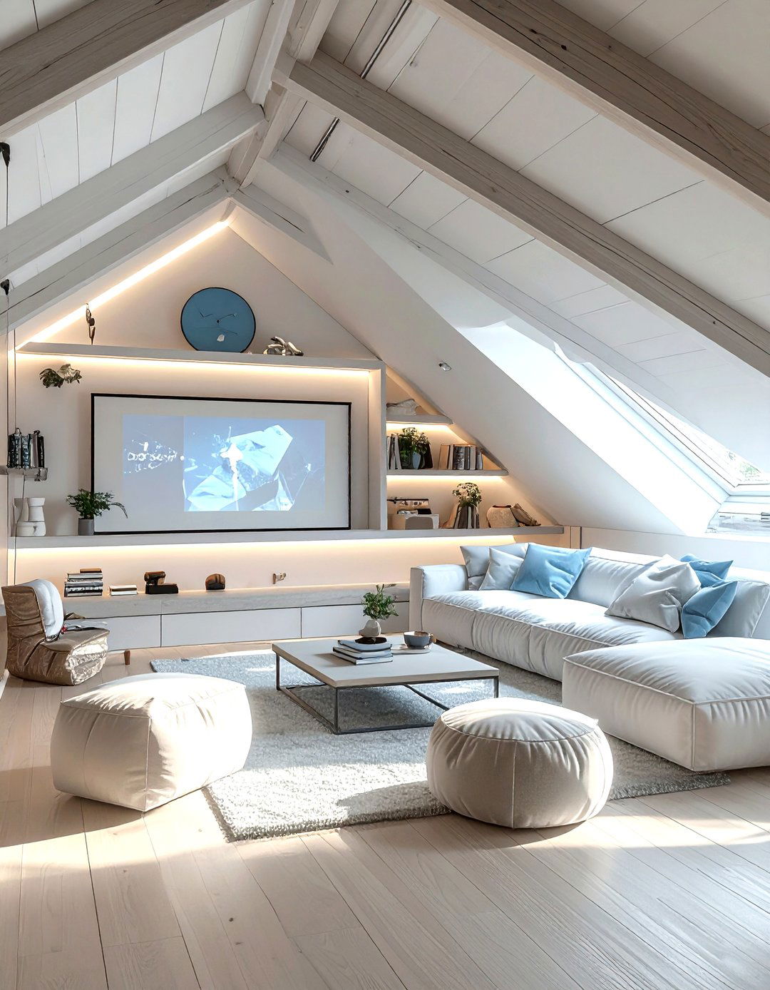 Attic Sports Living Room - 30 sports themed living room ideas
