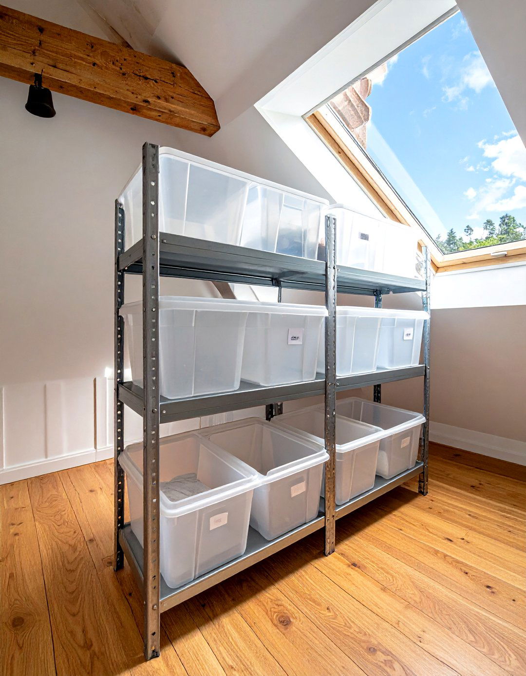 Attic Storage Bins - 30 decor transformation ideas