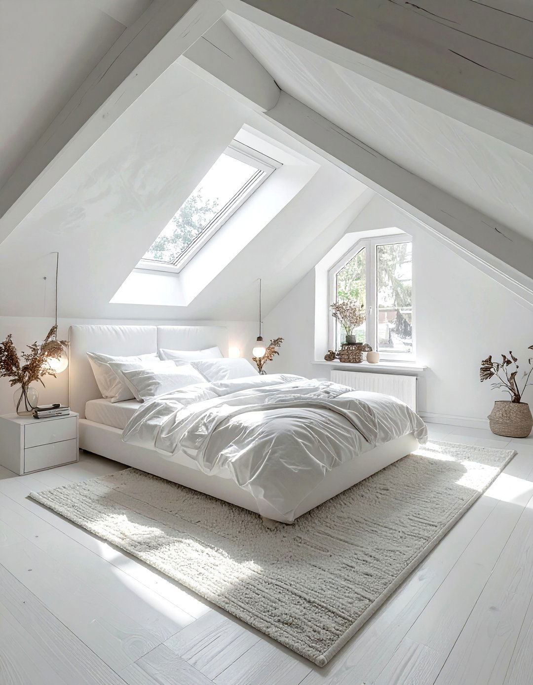 Attic White Bedroom - 30 bright white bedroom ideas
