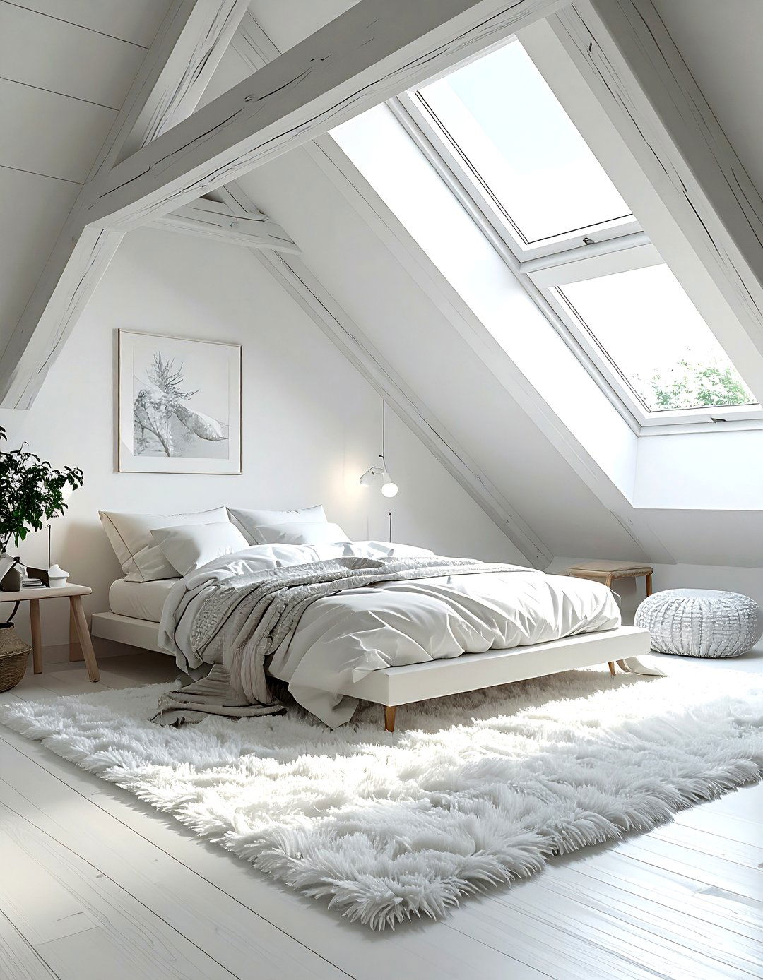 Attic White Bedroom - 30 white bedroom ideas
