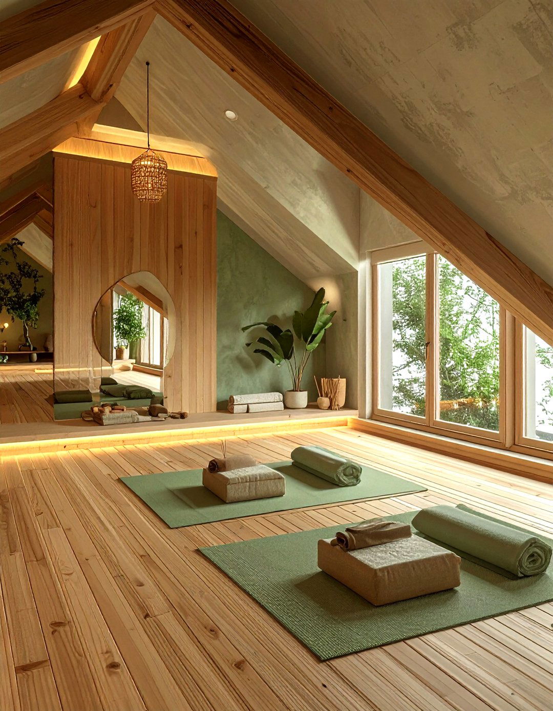 Attic Yoga Studio - 30 attic decor ideas