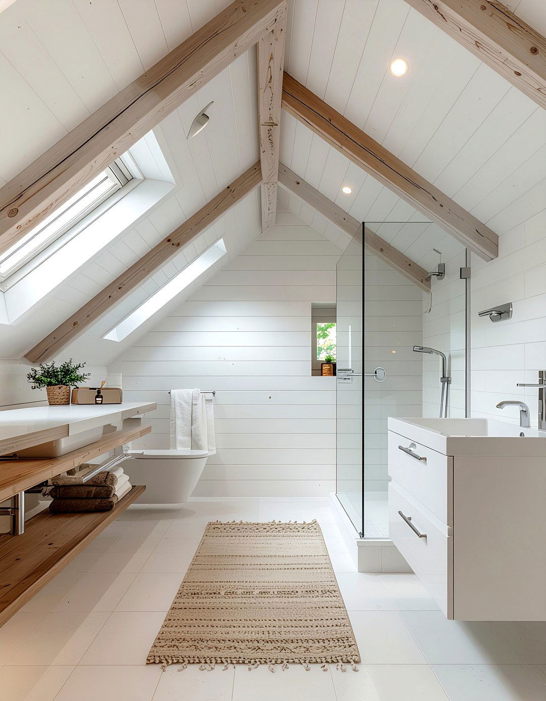 Attic bathroom conversion - 30 bathroom expansion ideas