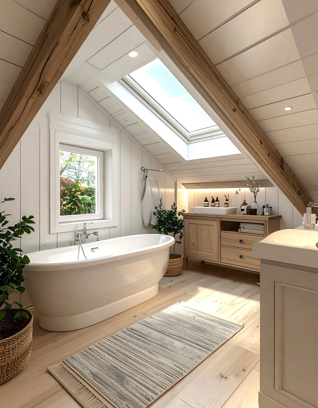 Attic bathroom sloped ceiling layout - 30 bathroom furniture layout