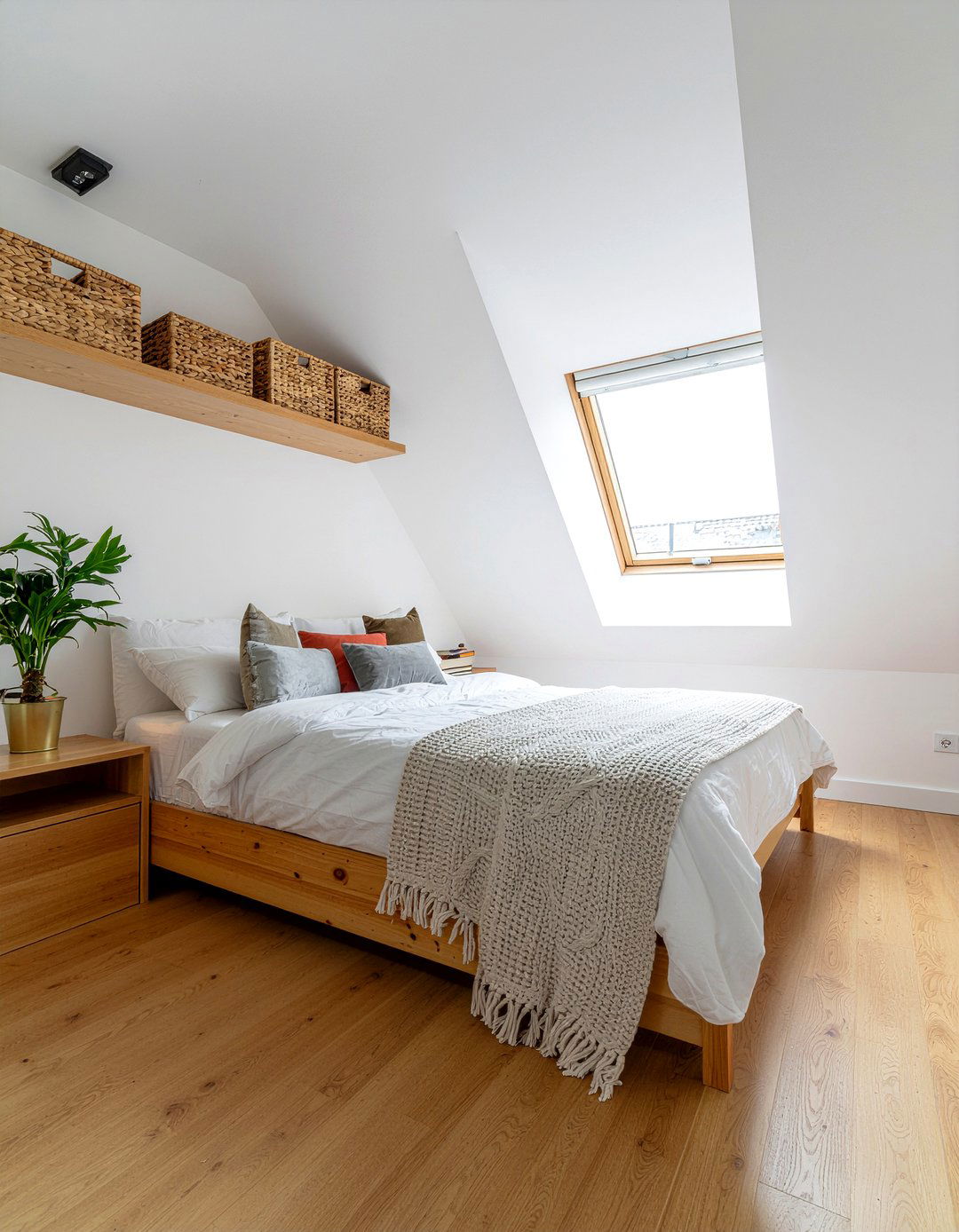 Attic bedroom storage - 30 oddly shaped bedroom ideas