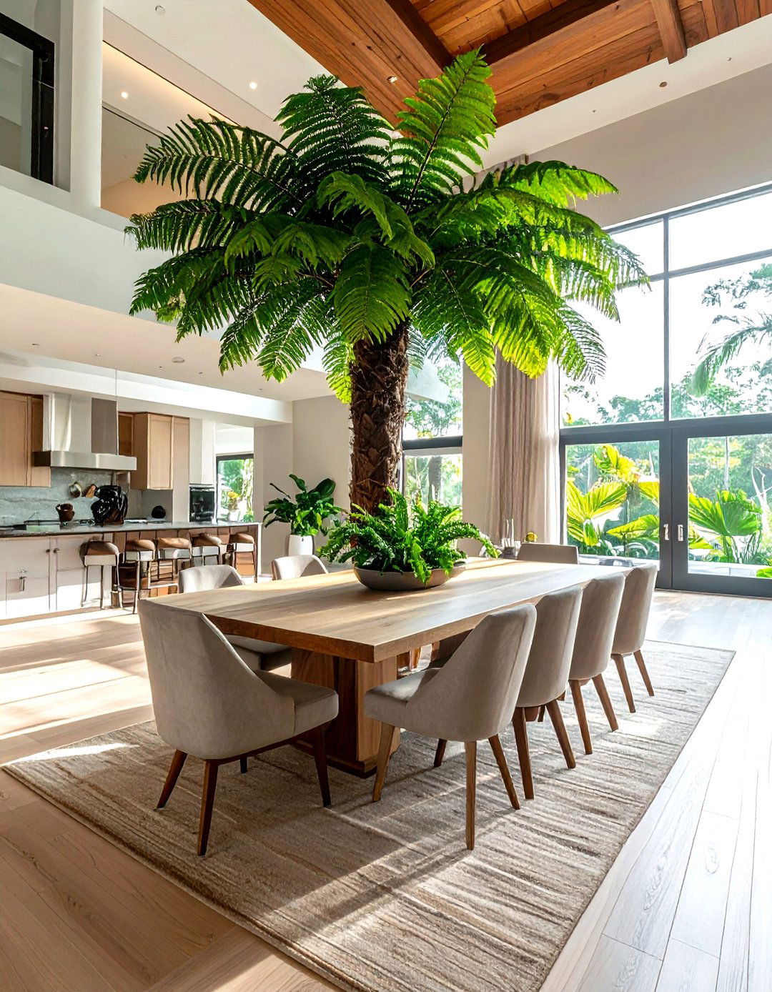 Australian Tree Fern Large Scale - 30 dining room fern ideas
