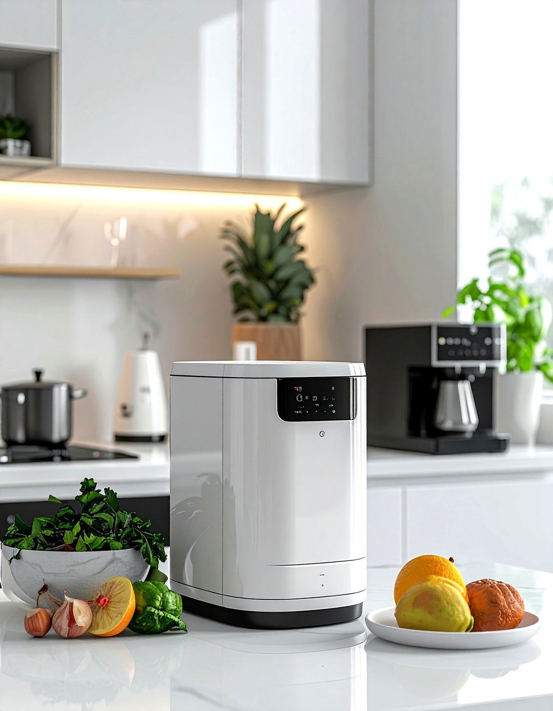 Automatic Electric Kitchen Composter - 30 compost bin kitchen ideas