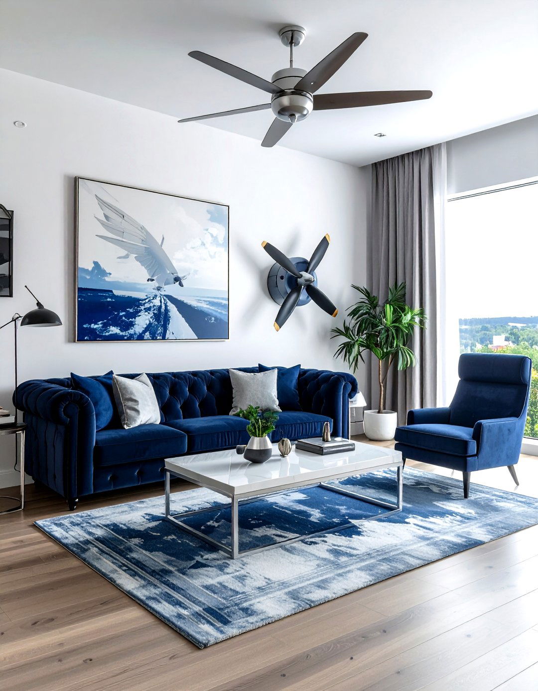 Aviation Themed Room - 30 travel themed living room ideas