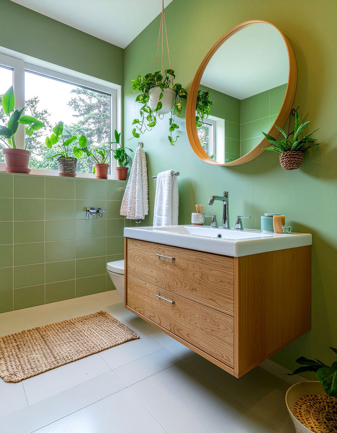 Avocado Green Bathroom - 30 retro bathroom ideas