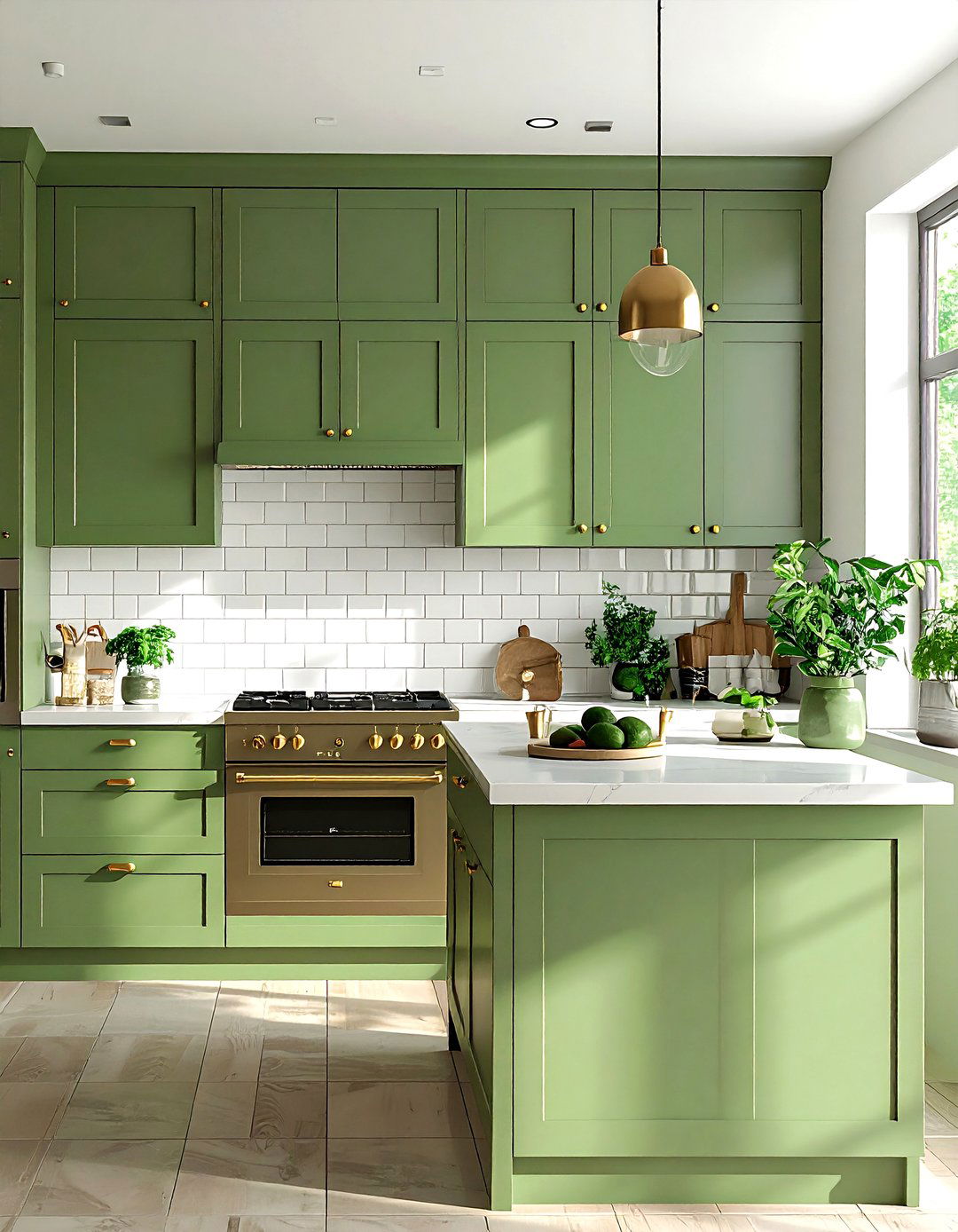 Avocado green kitchen - 30 retro home decor ideas