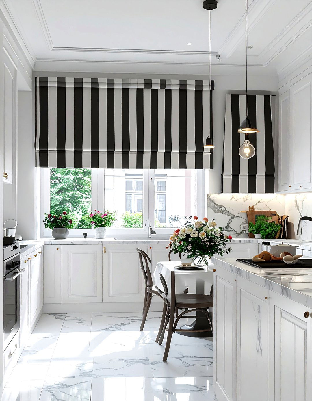 Awning Stripe Curtains - 30 stripe decor ideas