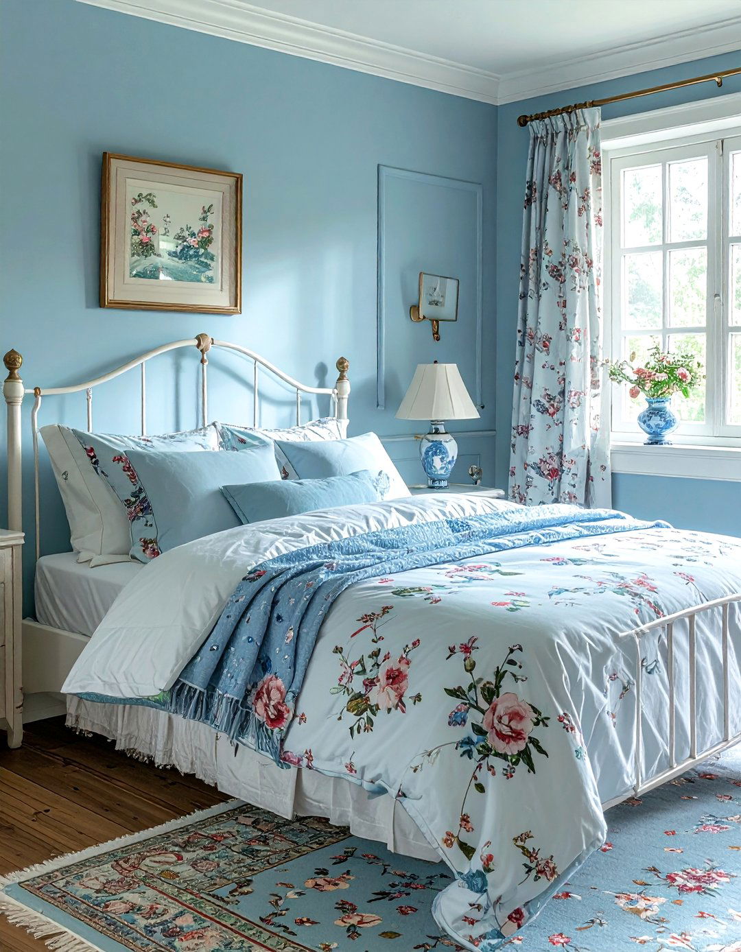 Baby Blue Cottage Bedroom - 30 blue bedroom design ideas