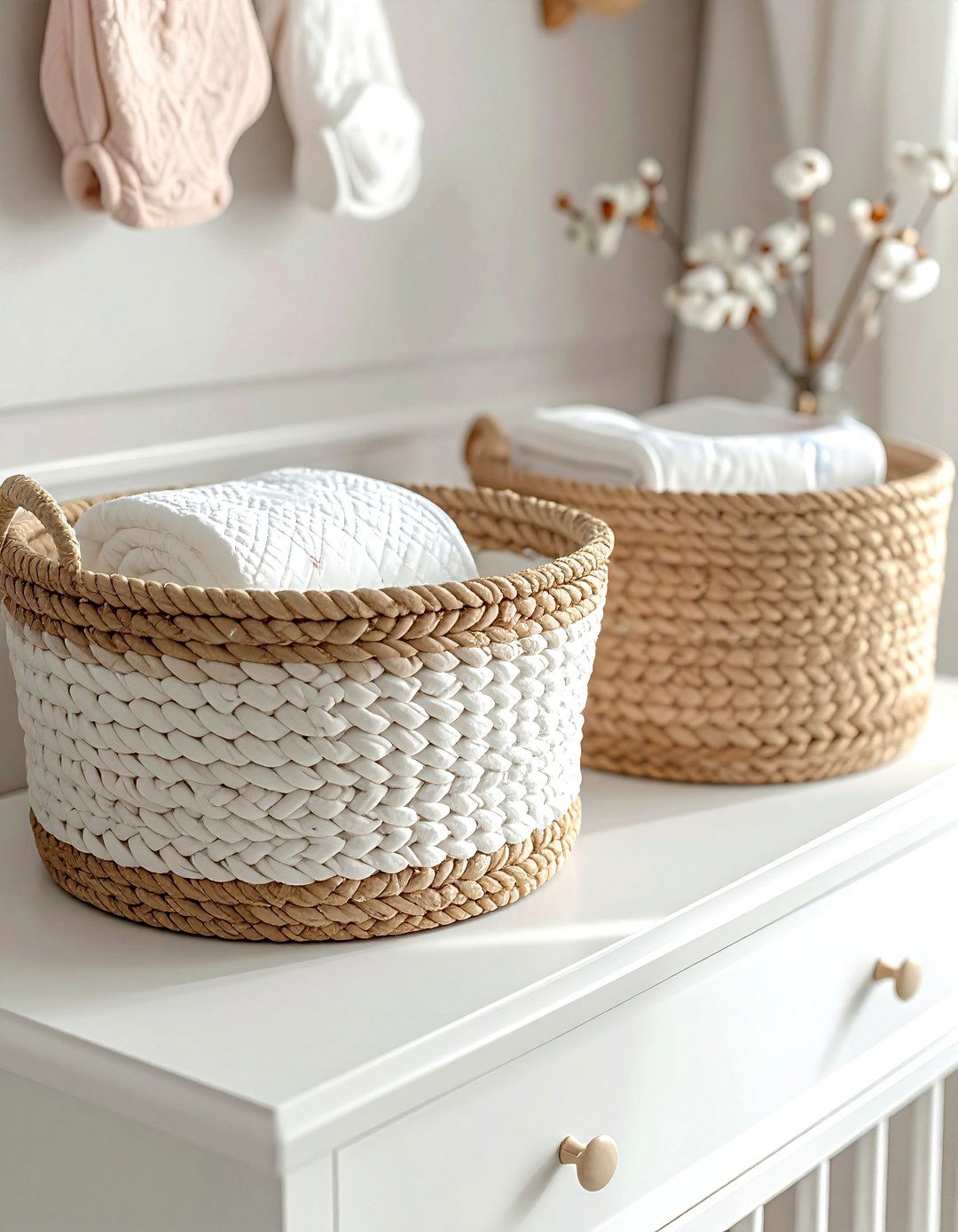 Baby Nursery Basket - 30 woven basket ideas