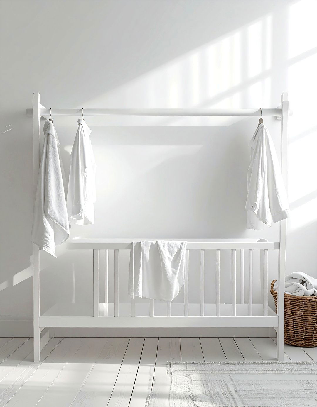 Baby crib drying rack - 30 repurposed decor ideas