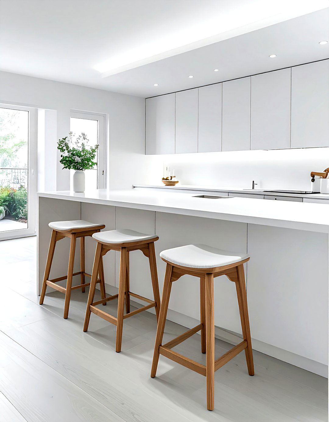 Backless Kitchen Stools - 30 kitchen seating arrangements ideas