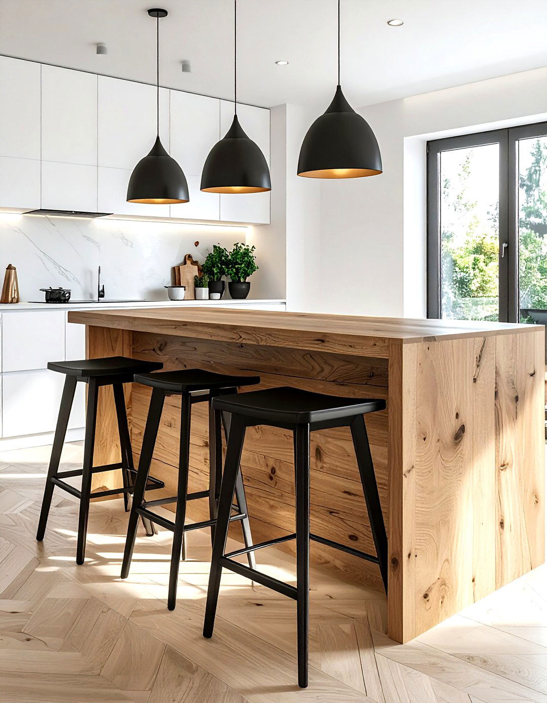 Backless Stools - 30 dining room seating arrangements ideas