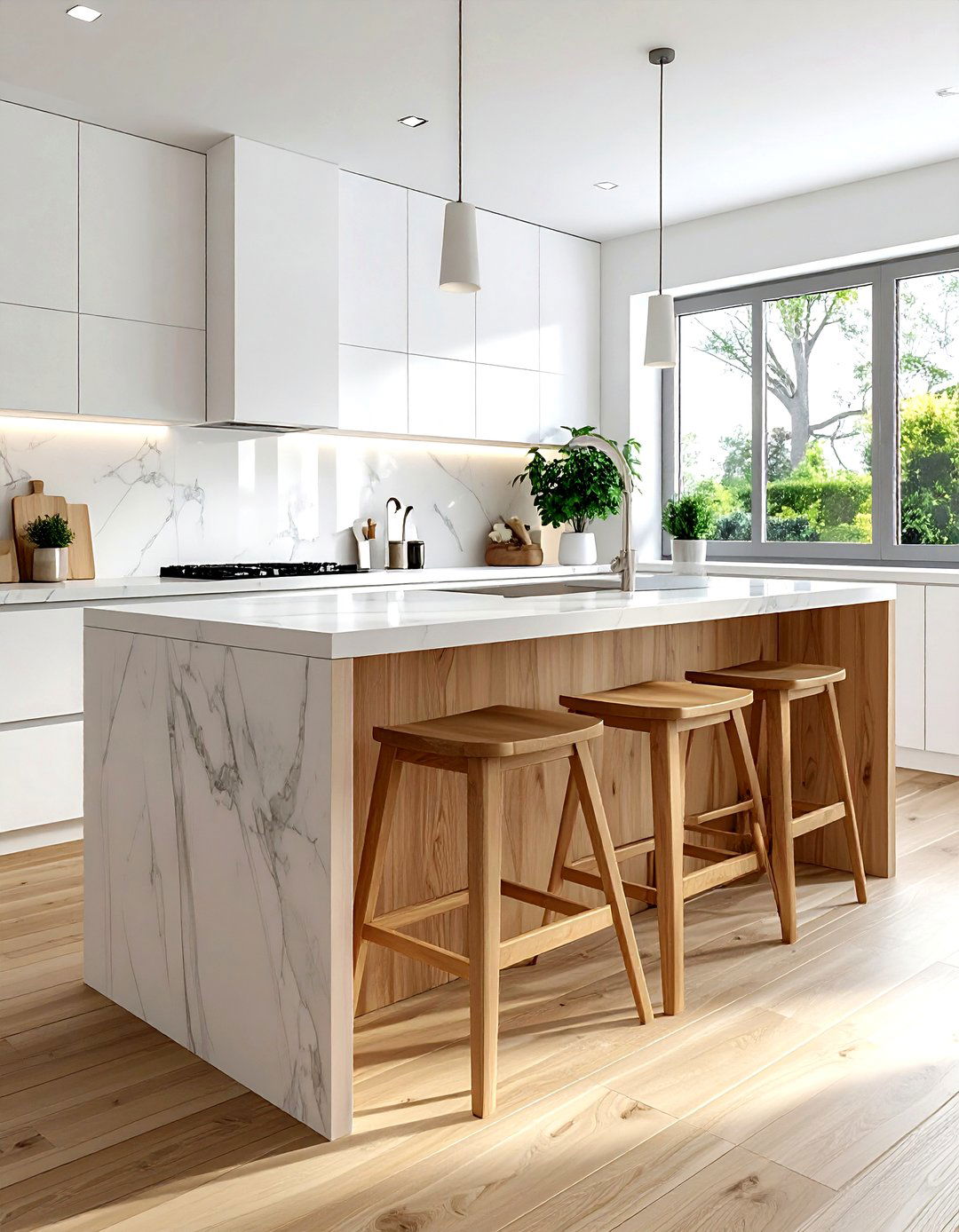 Backless Wood Counter Stool - 30 counter stool kitchen ideas