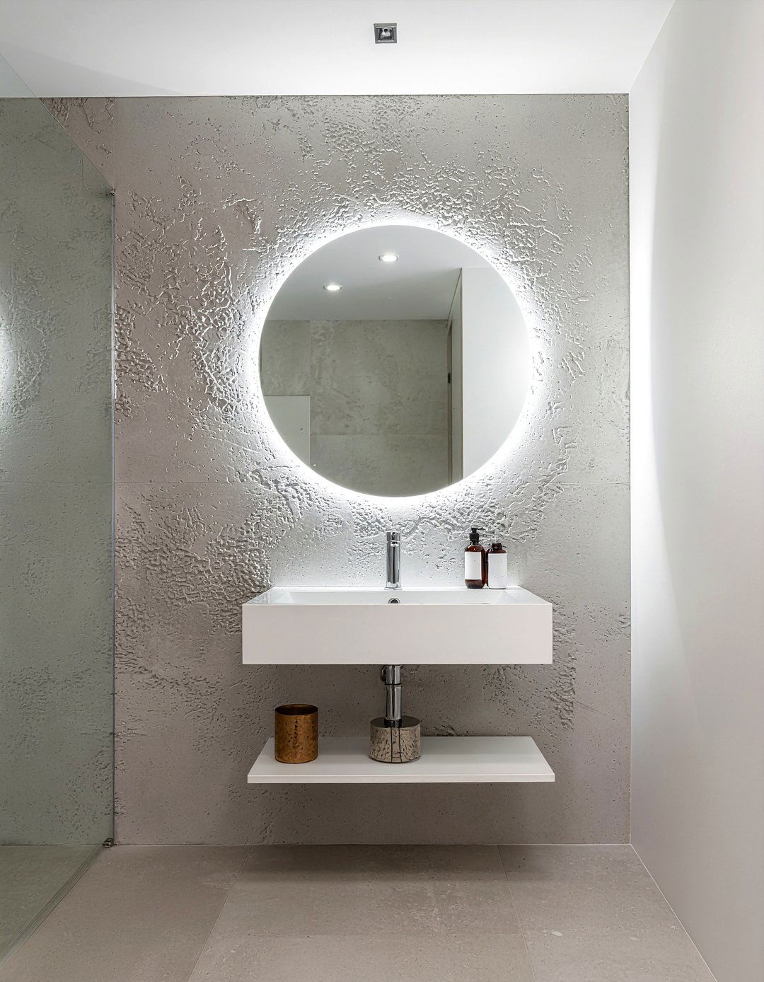 Backlit Bathroom Mirror - 30 luxury master bathroom ideas