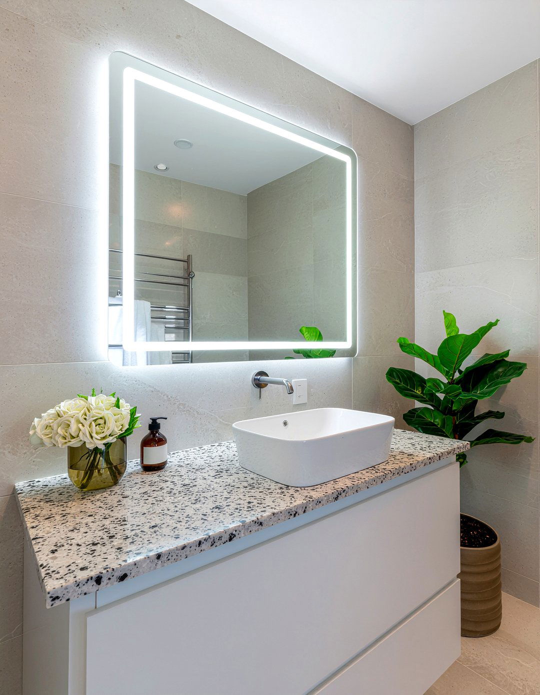 Backlit Bathroom Mirror - 30 bathroom mirror decor ideas