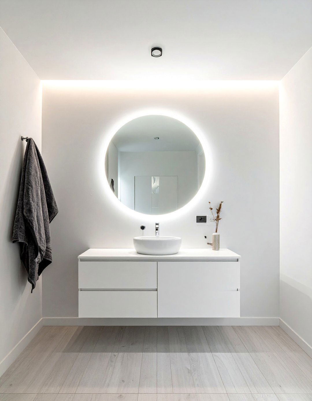 Backlit Bathroom Mirror - 30 bathroom renovation ideas
